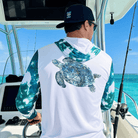 Salt Skins Men's Performance Hoodie NEW Turtle Patch Reef Men's Performance Long Sleeve Fishing Hoodie