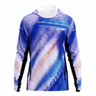 Salt Skins Men's Performance Hoodie Purple Parrot Side Vent Performance Hoodie With Pockets (b2b)