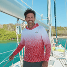Men's Performance Hoodie Red Snapper Captains Series Men's Ultimate Performance Long Sleeve Fishing Hoodie Salt Skins