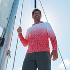 Men's Performance Hoodie Red Snapper Captains Series Men's Ultimate Performance Long Sleeve Fishing Hoodie Salt Skins