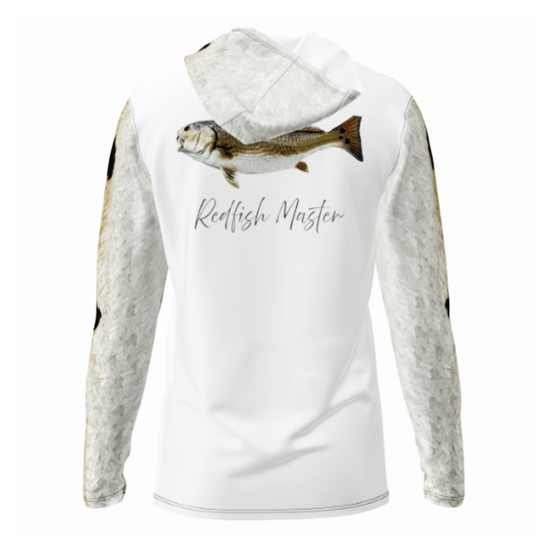 Salt Skins Men's Performance Hoodie Redfish Illustration Men's Long Sleeve Performance Fishing Hoodie (b2b)