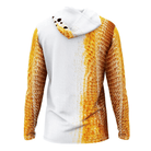 Salt Skins Men's Performance Hoodie Redfish "Orange" Allover Men's Long Sleeve Performance Fishing Hoodie (b2b)