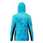 Salt Skins Men's Performance Hoodie Reef Water Camo Side Vent Performance Hoodie with Pockets (b2b)