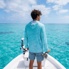 Men's Performance Hoodie Salty Blue Sky Water Camo Performance Hoodie Salt Skins