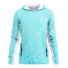 Men's Performance Hoodie Salty Green Water Camo Side Vent Performance Hoodie with Pockets (b2b) Salt Skins