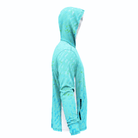 Men's Performance Hoodie Salty Green Water Camo Side Vent Performance Hoodie with Pockets (b2b) Salt Skins