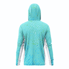 Men's Performance Hoodie Salty Green Water Camo Side Vent Performance Hoodie with Pockets (b2b) Salt Skins
