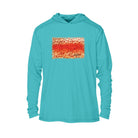Printify Men's Long Sleeve Hoodie Water Blue / S Rainbow Trout Men's Performance Hoodie