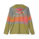 Men's Performance Hoodie XS / Forest Green Camo Rainbow Trout Men's Performance Long Sleeve Fishing Hoodie Salt Skins