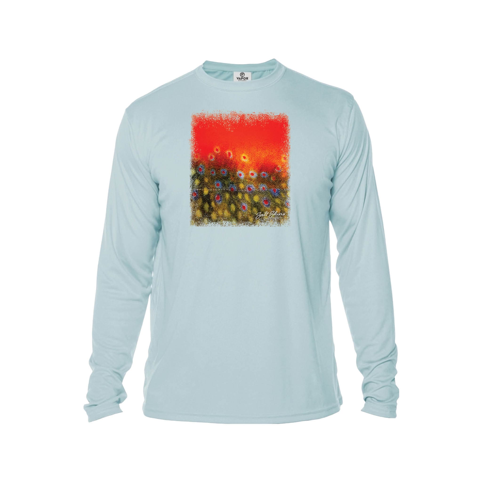 Men's Performance Shirt Artic Blue / XS Wild Brook Trout Men's Performance Fishing Crew Neck