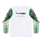 Salt Skins Men's Performance Shirt Barracuda Long Sleeve Men's Shirt Fishing Performance Green