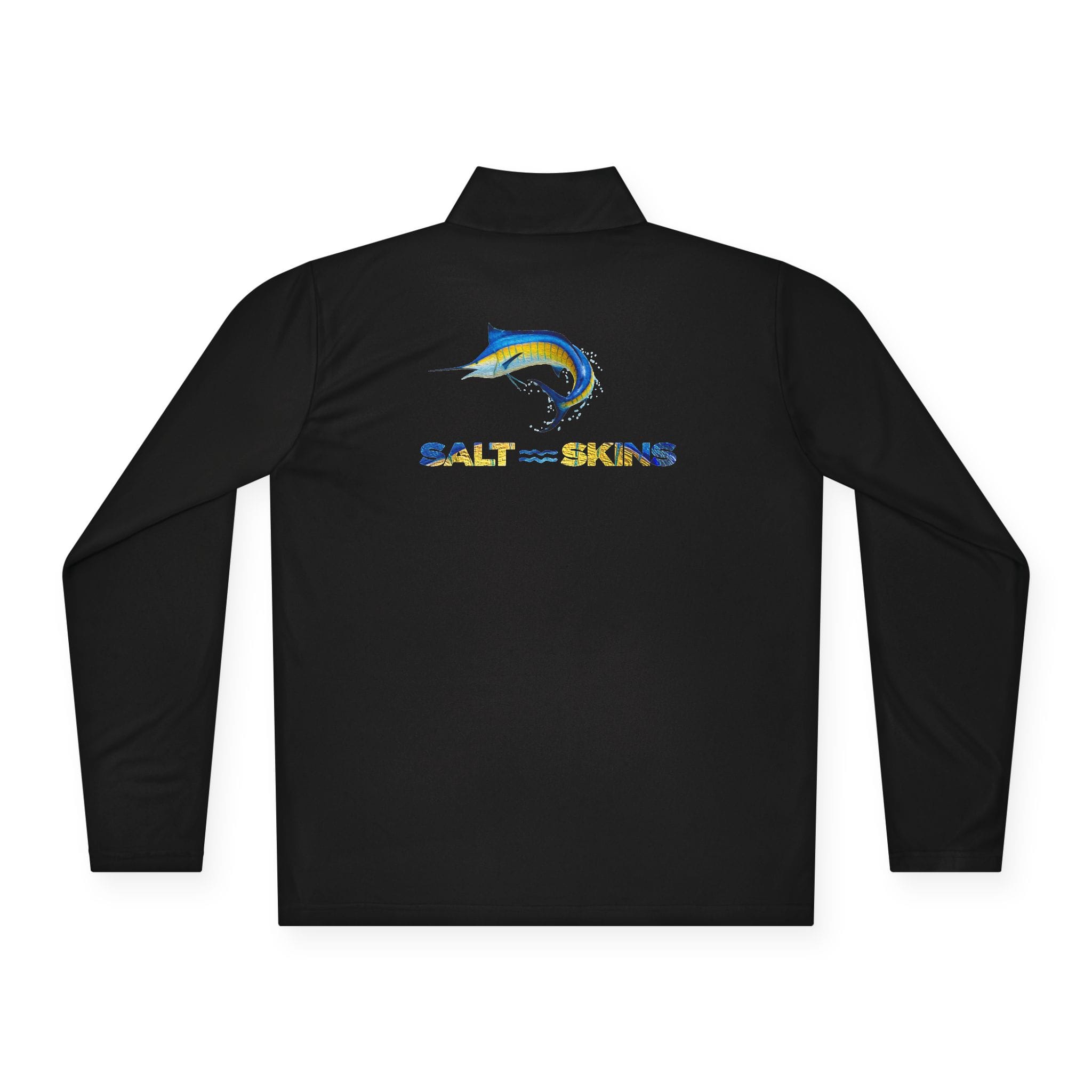 Men's Performance Shirt Black / XS Blue Marlin Quarter-Zip Lightweight Pullover Salt Skins