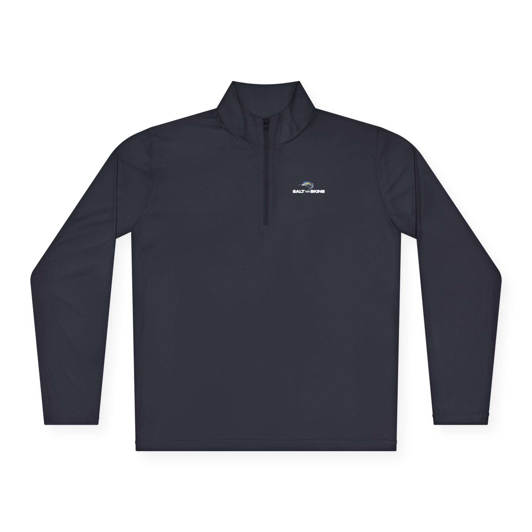 Men's Performance Shirt Blue Marlin Quarter-Zip Lightweight Pullover Salt Skins