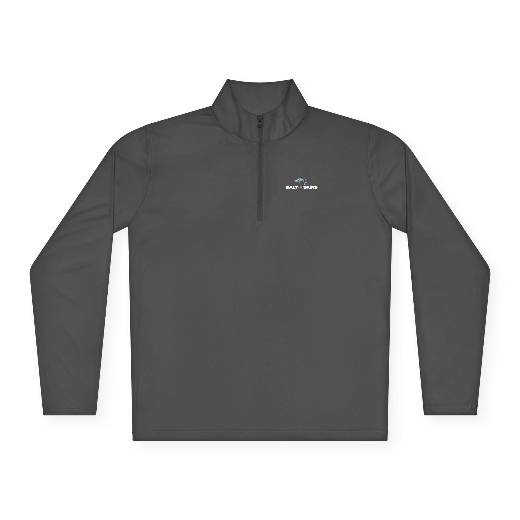 Salt Skins Men's Performance Shirt Blue Marlin Quarter-Zip Lightweight Pullover