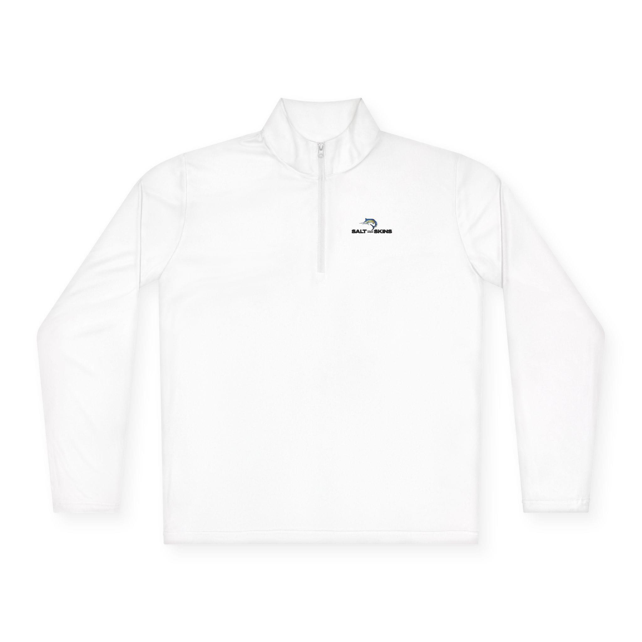 Salt Skins Men's Performance Shirt Blue Marlin Quarter-Zip Lightweight Pullover