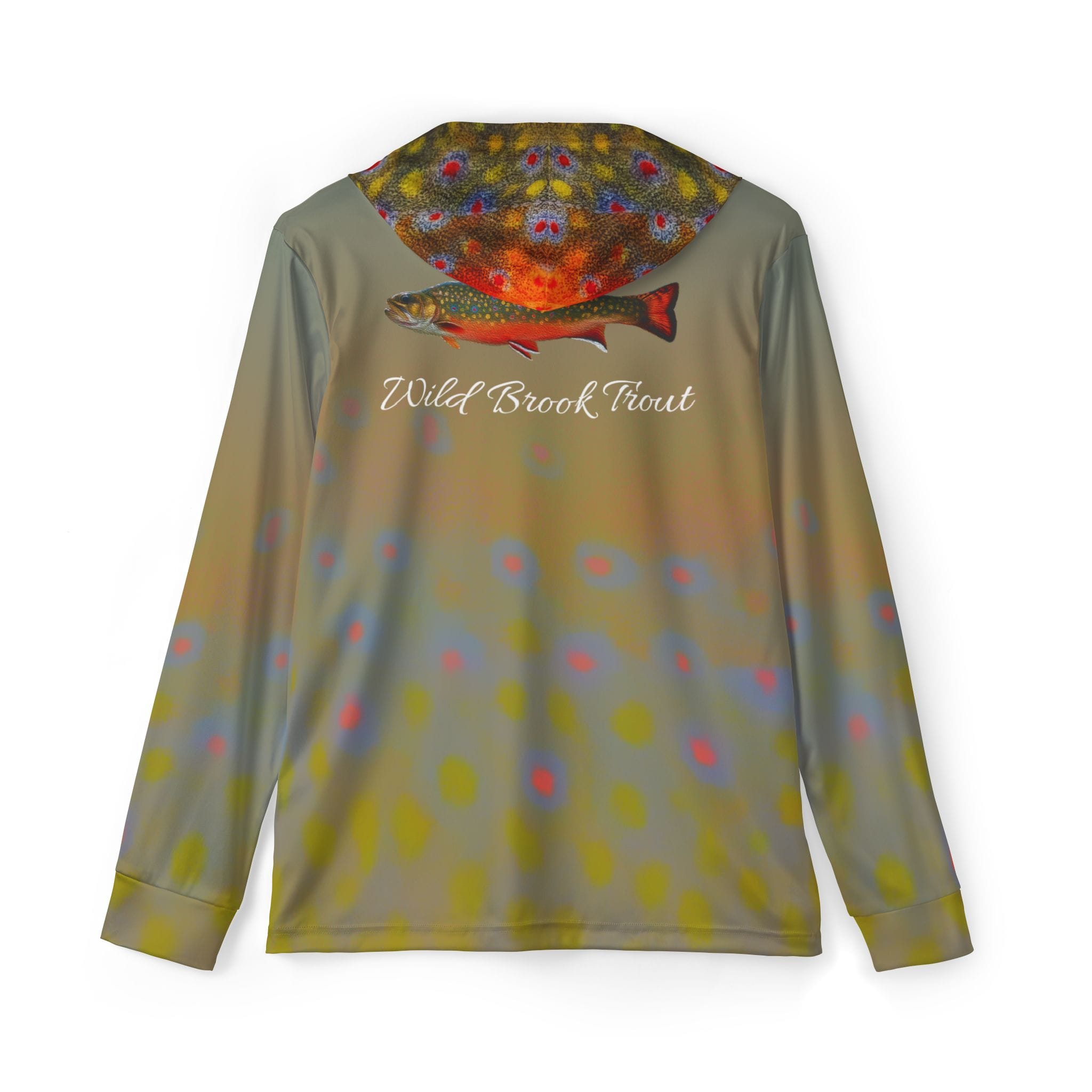 Men's Performance Shirt Brook Trout River Camo Performance Fishing Shirt
