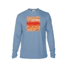 Printify Men's Long Sleeve Performance Crew Neck Columbia Blue / XS Rainbow Trout Men's Long Sleeve Performance Fishing Crew Neck