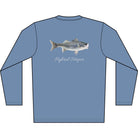 Men's Performance Shirt Hybrid Striper Bass Men's Performance Fishing Crew Neck Salt Skins