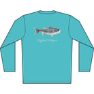 Men's Performance Shirt Hybrid Striper Bass Men's Performance Fishing Crew Neck Salt Skins