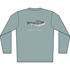 Men's Performance Shirt Hybrid Striper Bass Men's Performance Fishing Crew Neck Salt Skins