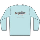 Men's Performance Shirt Hybrid Striper Bass Men's Performance Fishing Crew Neck Salt Skins