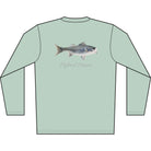 Men's Performance Shirt Hybrid Striper Bass Men's Performance Fishing Crew Neck Salt Skins