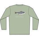 Men's Performance Shirt Hybrid Striper Bass Men's Performance Fishing Crew Neck Salt Skins