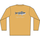 Men's Performance Shirt Hybrid Striper Bass Men's Performance Fishing Crew Neck Salt Skins