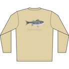 Men's Performance Shirt Hybrid Striper Bass Men's Performance Fishing Crew Neck Salt Skins