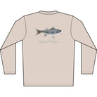 Men's Performance Shirt Hybrid Striper Bass Men's Performance Fishing Crew Neck Salt Skins