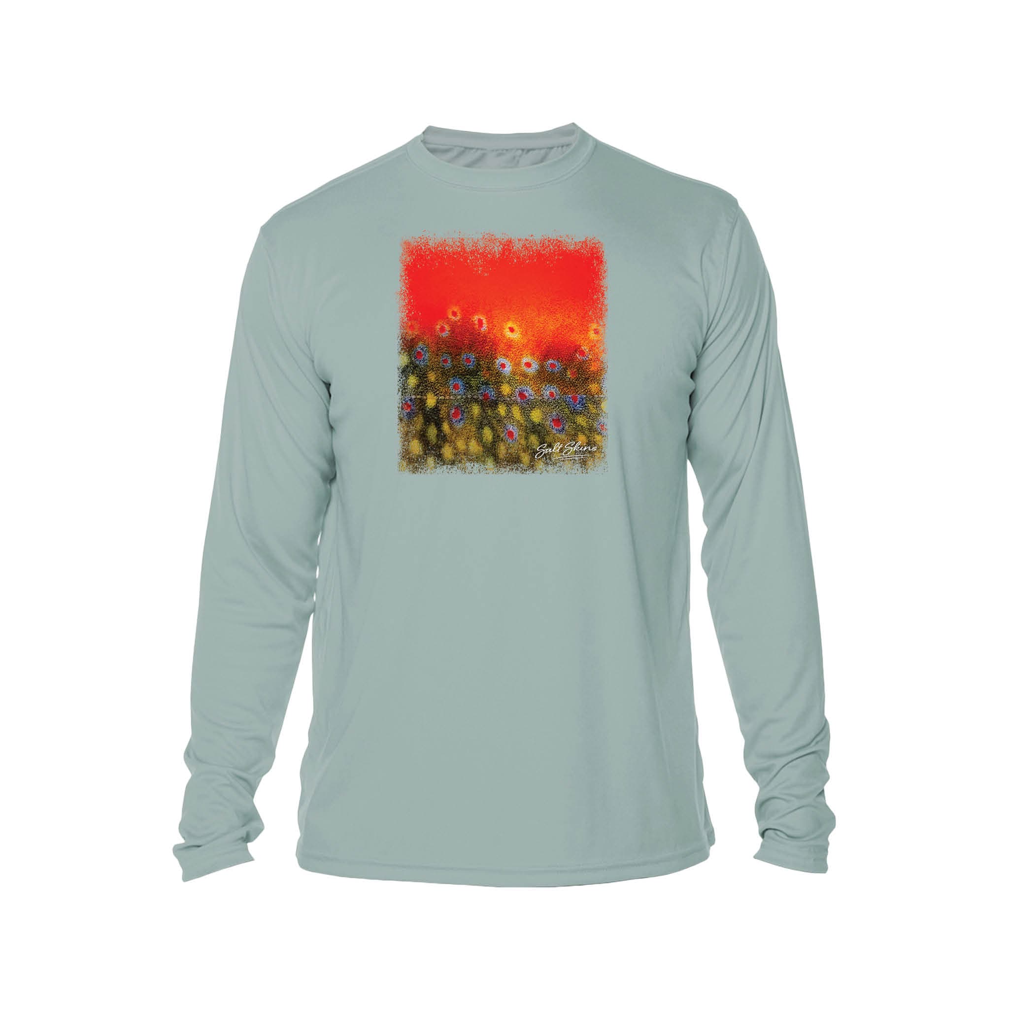 Men's Performance Shirt Light Slate / XS Wild Brook Trout Men's Performance Fishing Crew Neck
