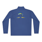 Salt Skins Men's Performance Shirt Blue Marlin Quarter-Zip Lightweight Pullover