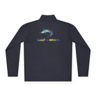 Salt Skins Men's Performance Shirt Blue Marlin Quarter-Zip Lightweight Pullover