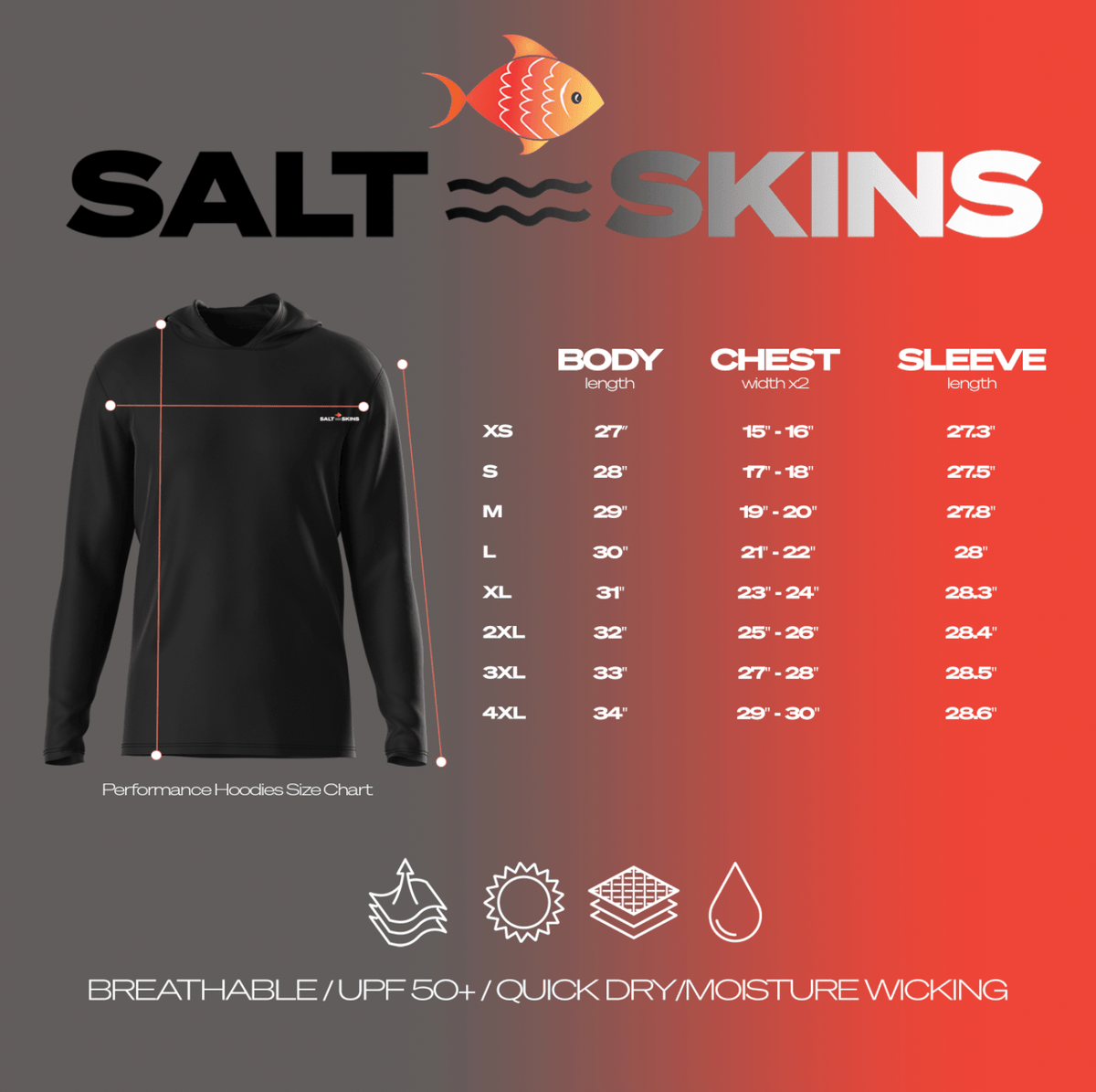Men's Performance Shirt Wildside Golden Dorado Edition - Men's Performance Long Sleeve Fishing Hoodie Salt Skins