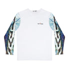 Printify All Over Prints Barracuda Long Sleeve Men's Shirt Fishing Performance Aqua Blue