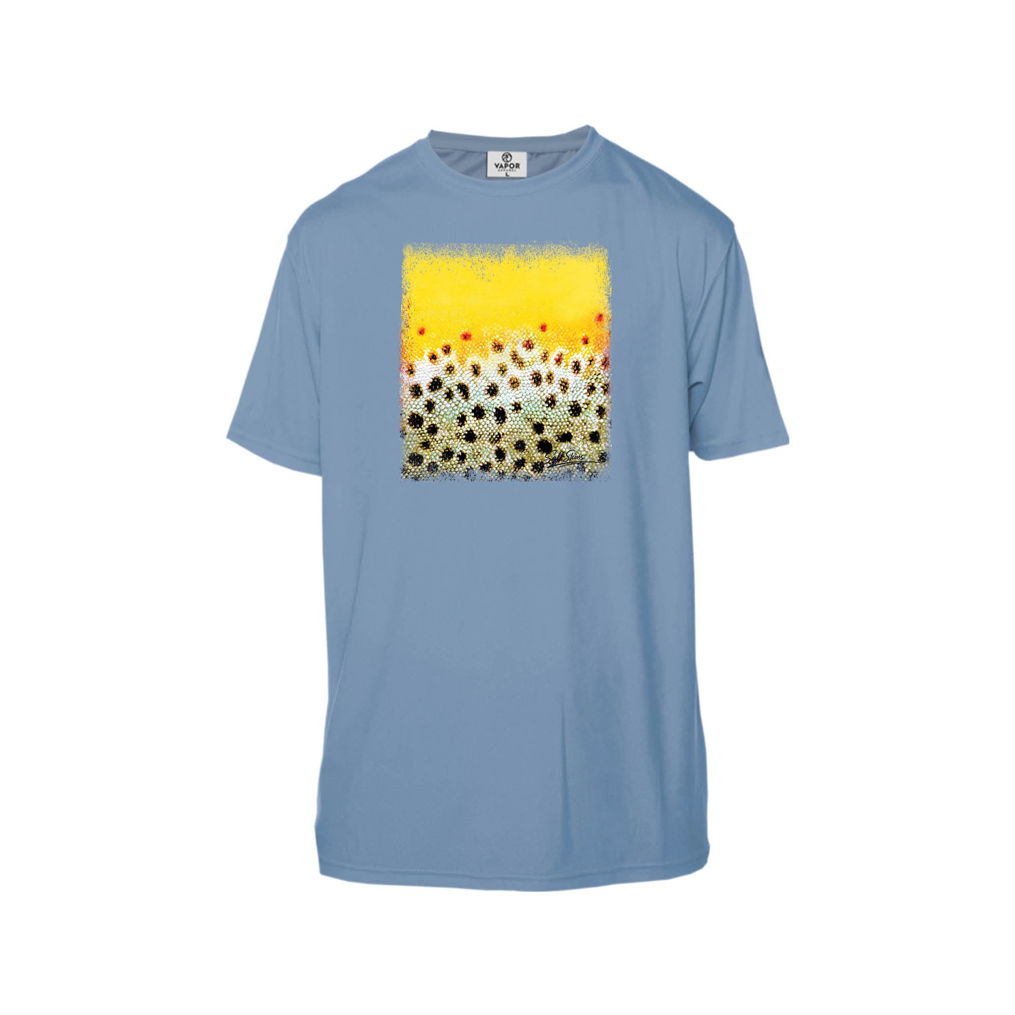 Printify Men's Performance T-Shirt Columbia Blue / S Wild Brown Trout Men's Performance T-Shirt