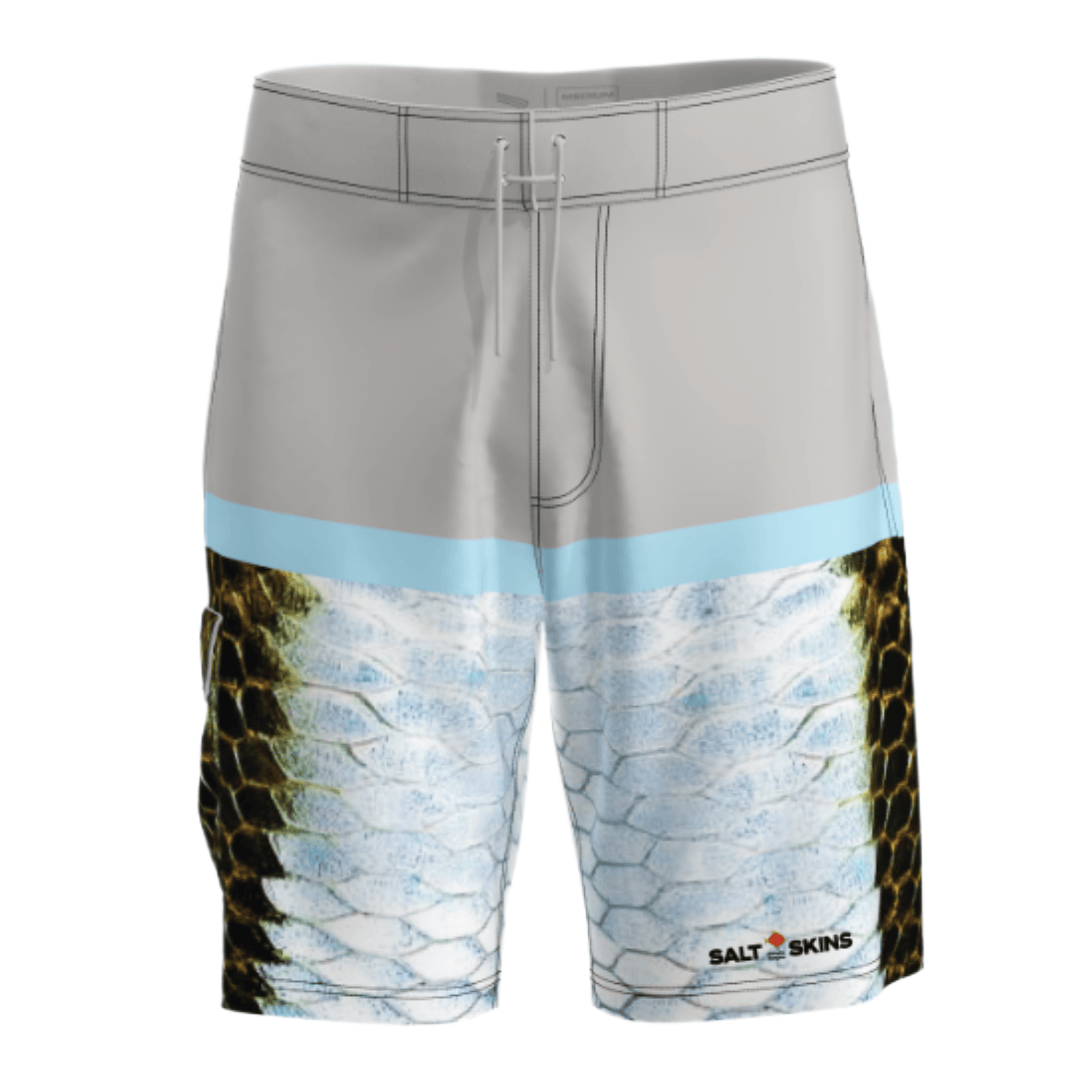 Salt Skins Apparel Men's Waterproof Fishing Shorts Sport Gray / S Tarpon Men's Waterproof Performance Fishing Shorts (b2b)