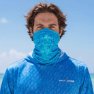Salt Skins Neck Gaiter Blue / XS Flats Blue Sky Series - Lightweight Neck Gaiter