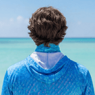 Salt Skins Neck Gaiter Flats Blue Sky Series - Lightweight Neck Gaiter
