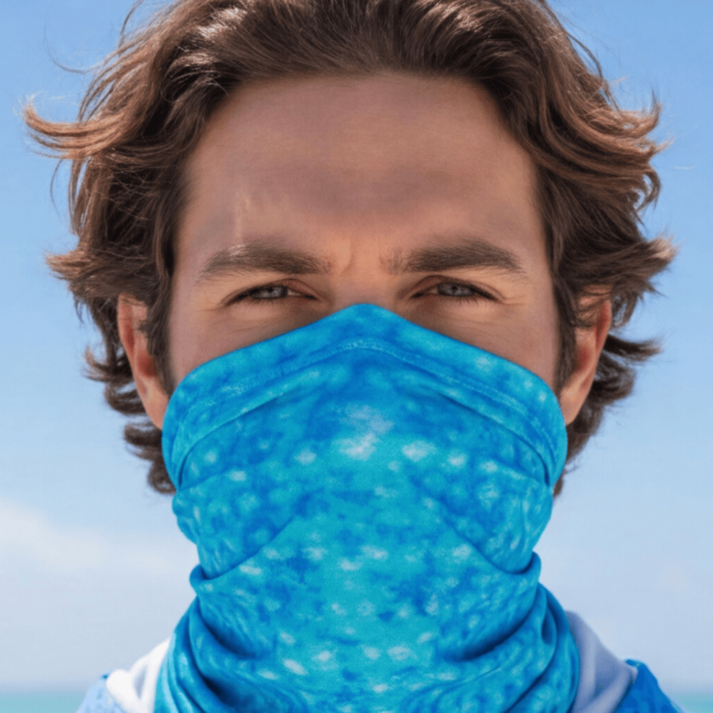 Salt Skins Neck Gaiter Flats Blue Sky Series - Lightweight Neck Gaiter