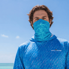 Salt Skins Neck Gaiter Flats Blue Sky Series - Lightweight Neck Gaiter