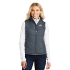 Outerwear Dark Slate / XS Colorado Women Flyfishers 30th Anniversary Puffy Vest in Grey Heather & Black Printify