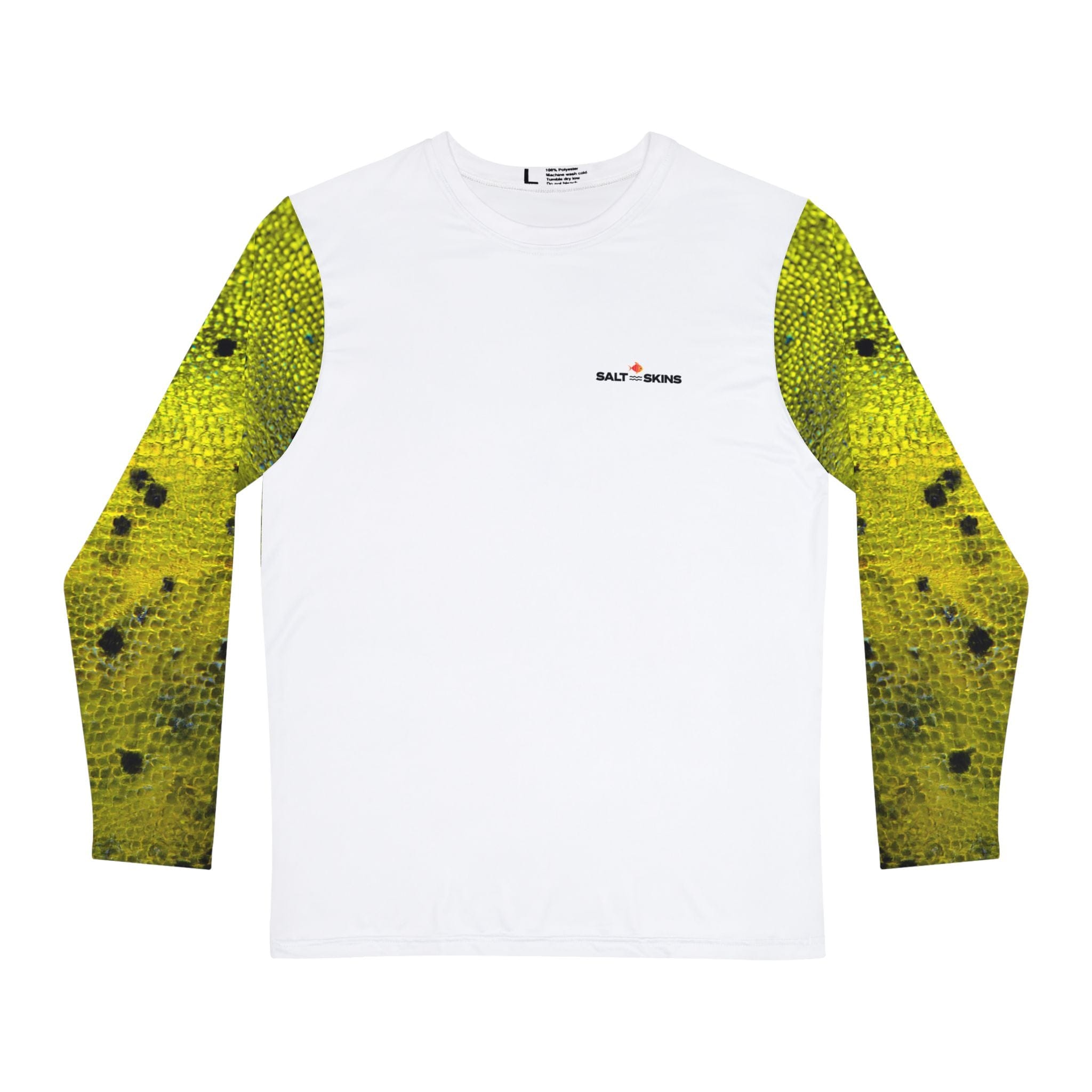 Printify All Over Prints Golden Mahi Long Sleeve Men's Fishing Shirt