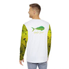 Printify All Over Prints Golden Mahi Long Sleeve Men's Fishing Shirt