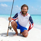 Printify All Over Prints NEW USA Fishing Team Performance Hoodie