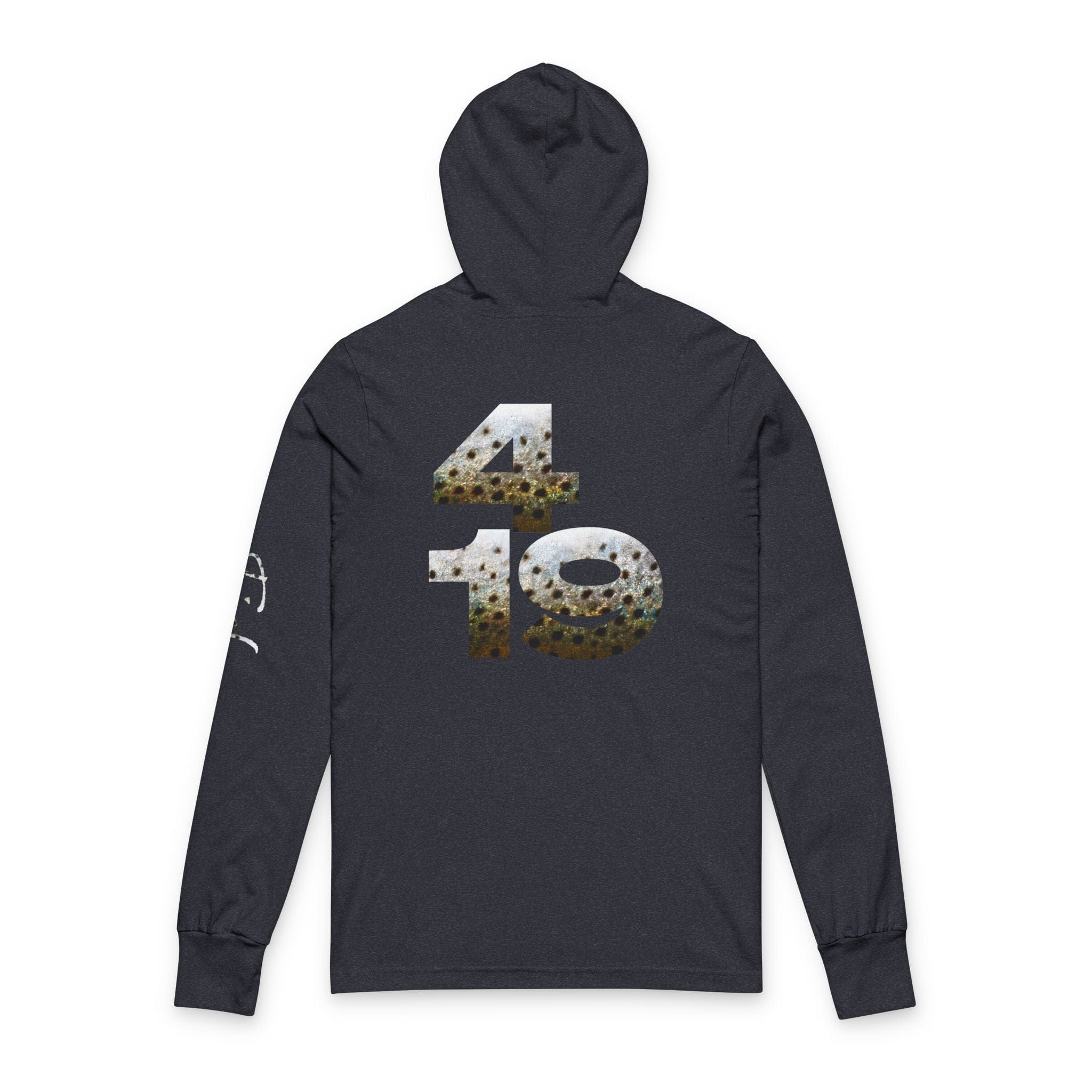 Printify Long-sleeve Fish 4:19 Soft Cotton Pullover Hoodie Unisex