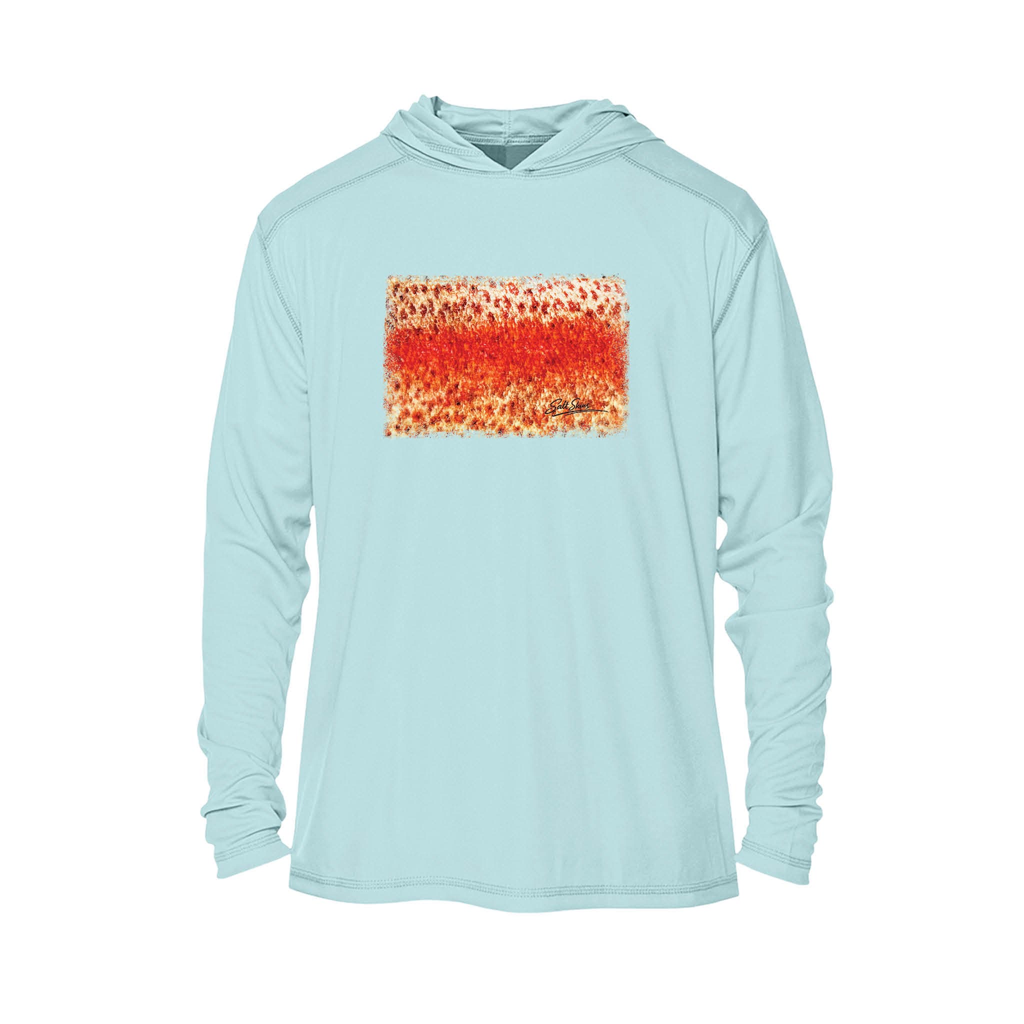Printify Men's Long Sleeve Hoodie Artic Blue / XS Rainbow Trout Men's Performance Hoodie