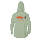 Printify Men's Long Sleeve Hoodie Rainbow Trout Men's Performance Hoodie