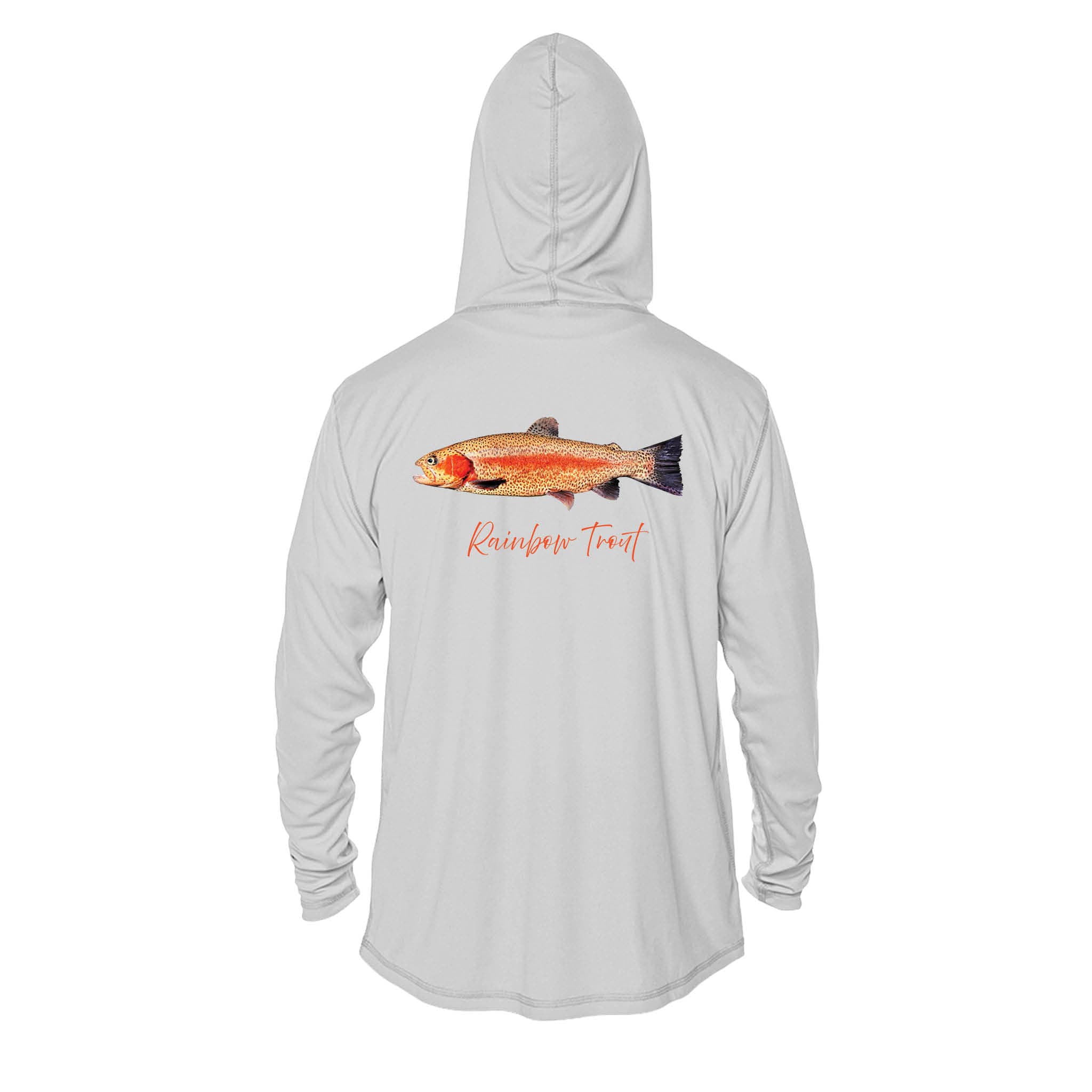 Printify Men's Long Sleeve Hoodie Rainbow Trout Men's Performance Hoodie