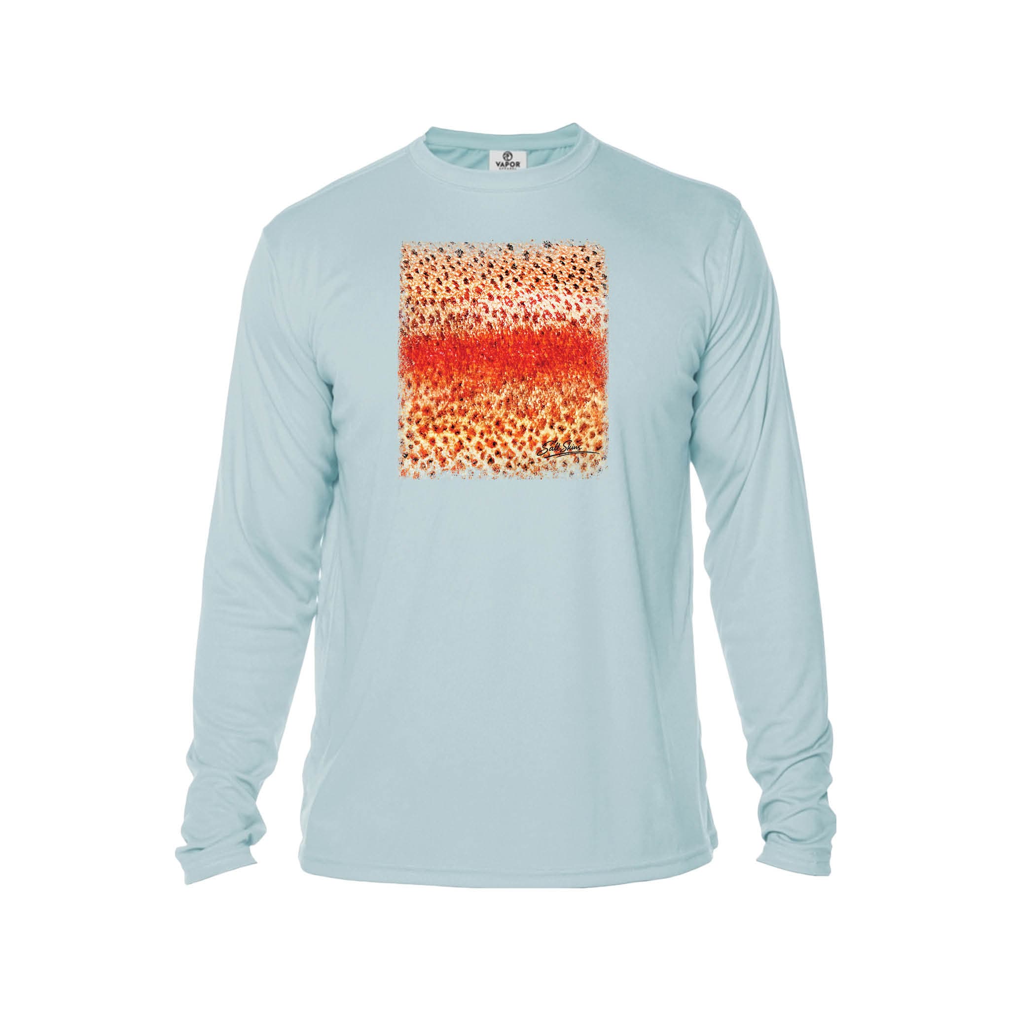 Printify Men's Long Sleeve Performance Crew Neck Artic Blue / XS Rainbow Trout Men's Long Sleeve Performance Fishing Crew Neck